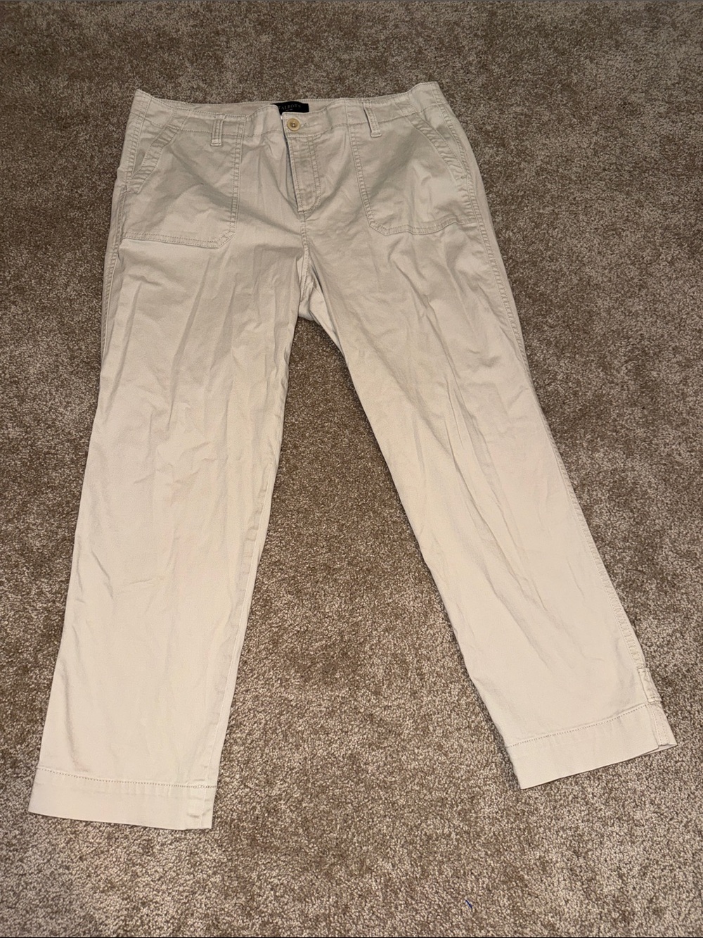 Talbots Women's Light Beige Chino Pants - size 16P